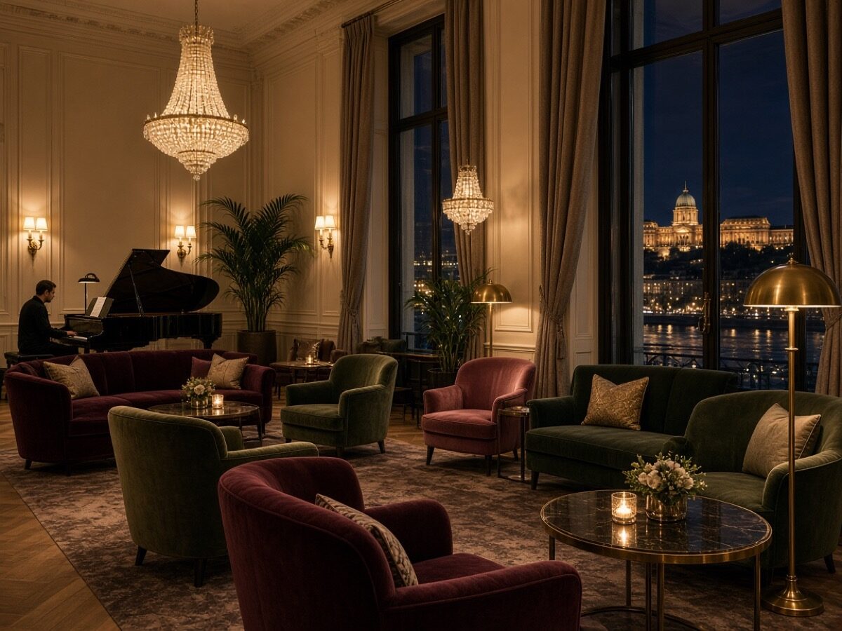 Hotel lobby esti hangulatban